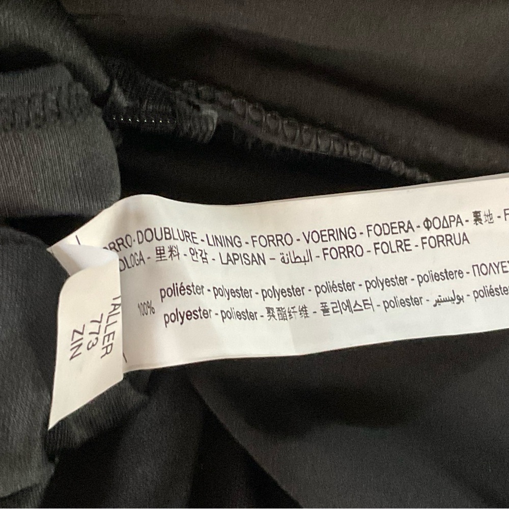 Zara Dress‎ Poplin Mini Wrap Longsleeve Pleated Black Cocktail Size XS NWOT - Picture 9 of 12